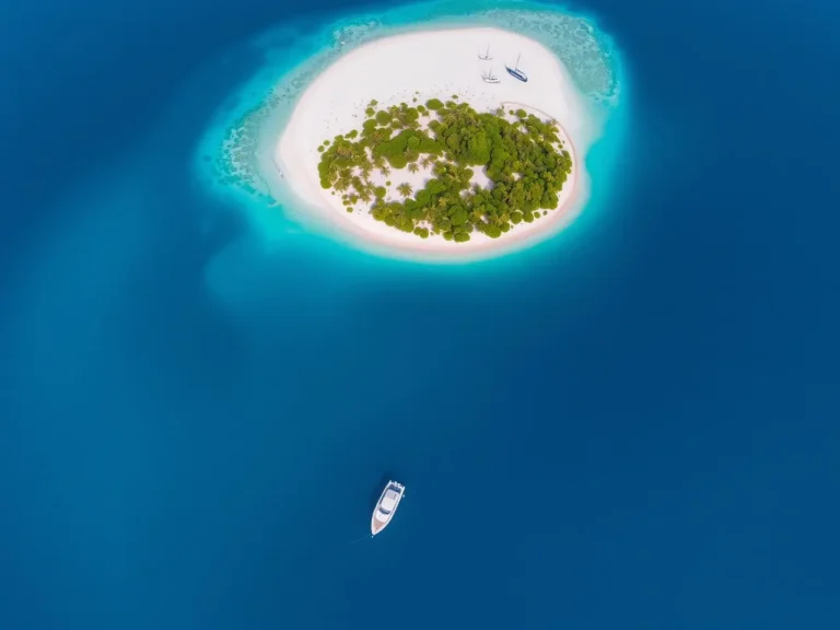 Aerial View Of Lazarus Island