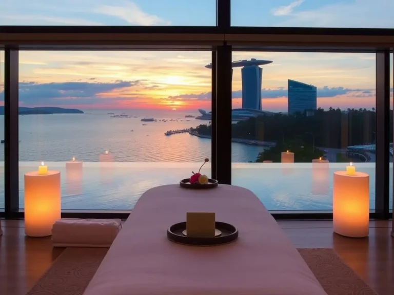 Spa Setup At Sofitel Sentosa