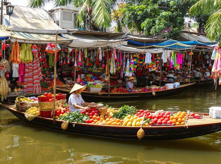 Thailand Poi Markets And Floating Bazaars